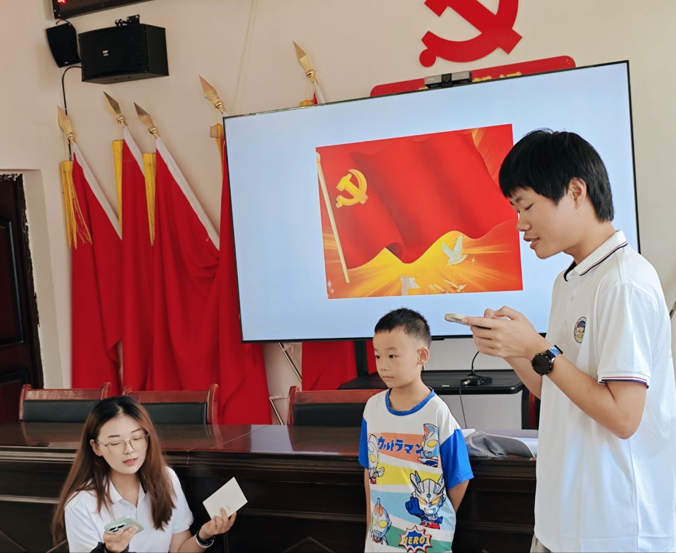 支教课堂现场