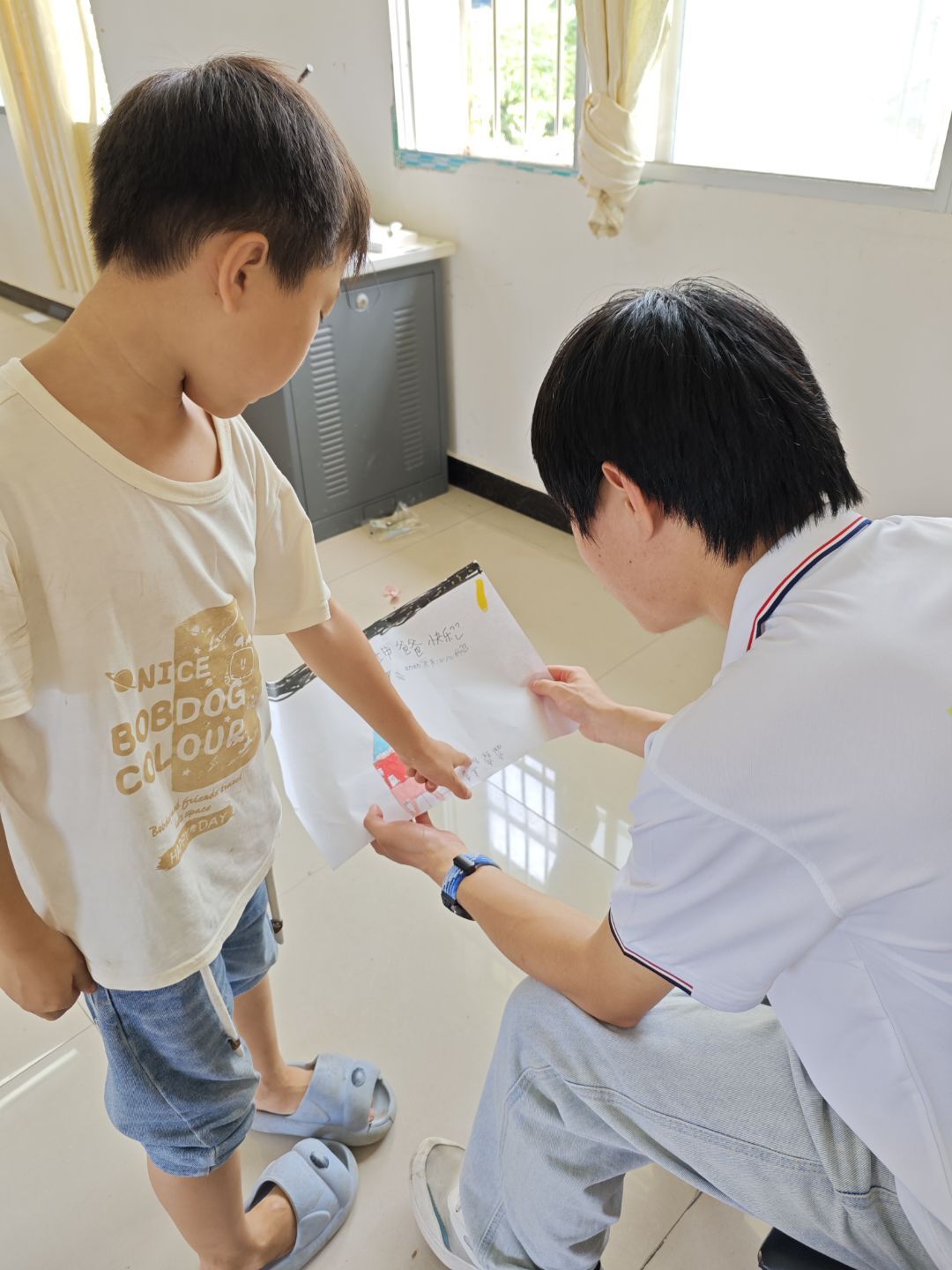 下午组织画全家福